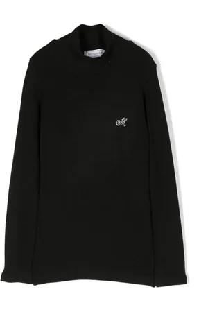MONNALISA Crystal-embellished knitted top