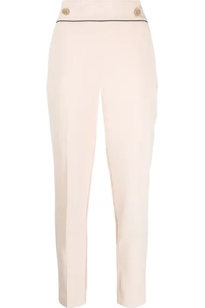 Liu Jo Button-embellished cropped trousers