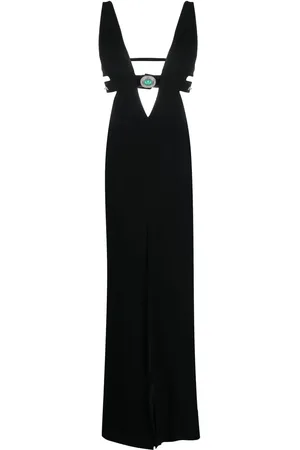 Roberto Cavalli Cut-out detail wool dress