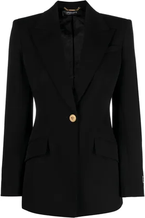 VERSACE Single-breasted wool blazer