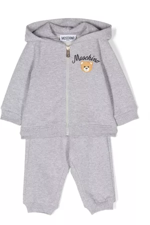 Moschino Teddy-bear print cotton tracksuit