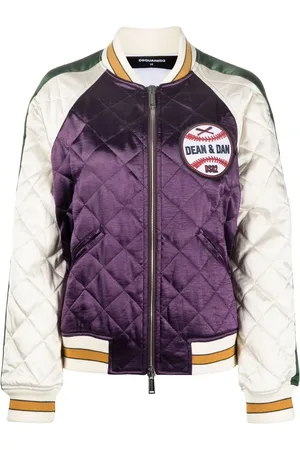 Dsquared2 Diamond-quilted bomber jacket