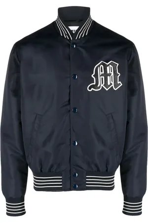 Msgm Logo-patch bomber jacket