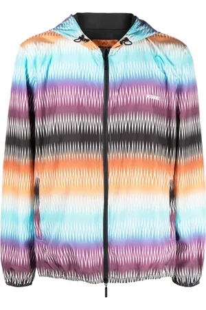 Missoni Gradient zigzag-print hooded jacket