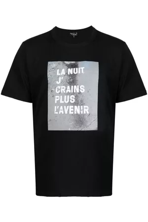 AGNÈS B. Slogan-print cotton T-shirt