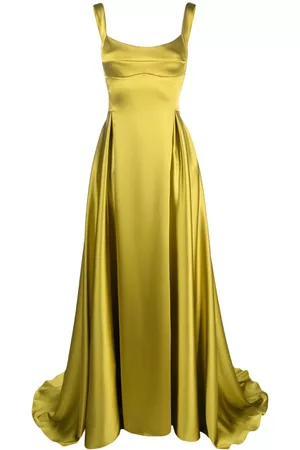 Atu Body Couture V-back satin gown