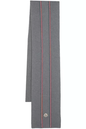 Moncler Logo-appliqu?? virgin-wool scarf