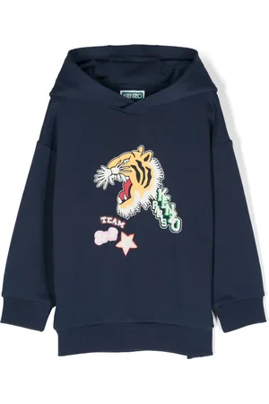 Kenzo Tiger-print cotton hoodie