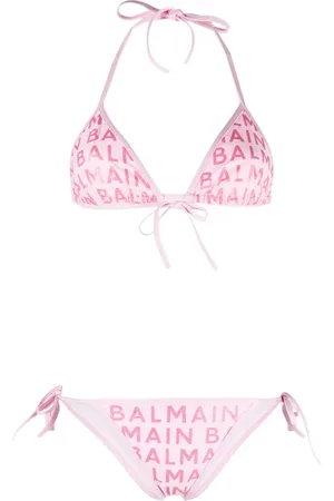 Balmain Logo-print bikini set