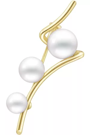 Tasaki 18kt yellow Collection Line A Fine Balance Akoya pearl brooch