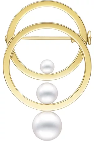 Tasaki 18kt yellow Collection Line Cosmic Akoya pearl brooch