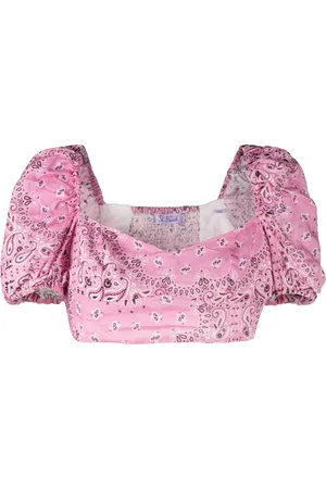 MC2 SAINT BARTH Delia graphic-print cropped top