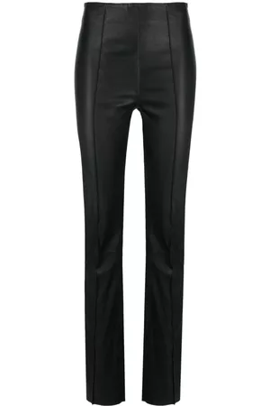 REMAIN Bootcut leather trousers