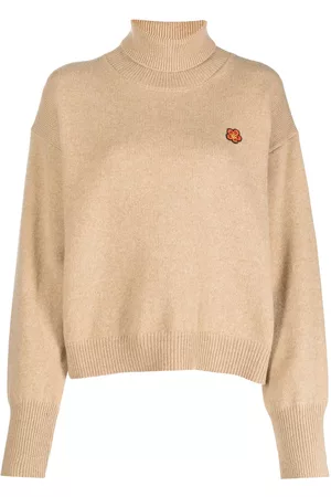 Kenzo Logo-patch roll-neck jumper