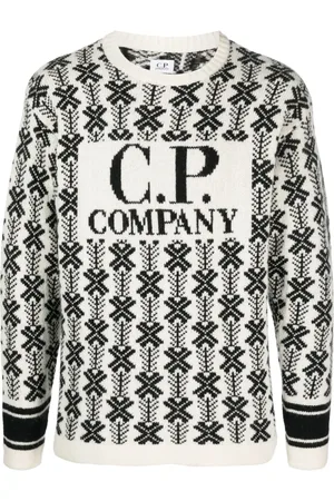 C.P. Company Intarsia-knit logo virgin-wool sweater