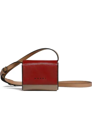 Marni Colour-block leather crossbody bag