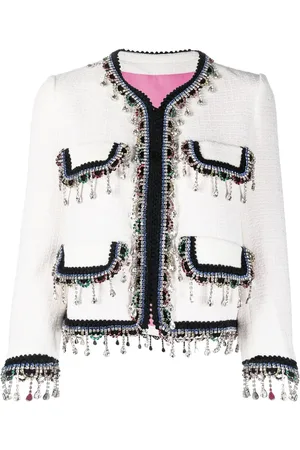 Dsquared2 Crystal-embellished cropped jacket