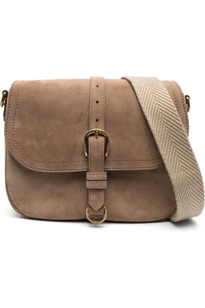 Golden Goose Buckle-detail suede crossbody bag