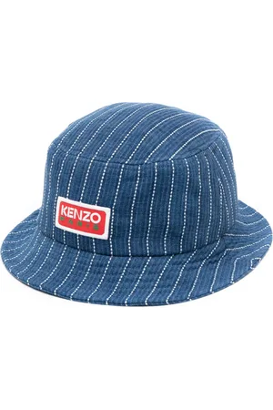 Kenzo Logo-patch denim bucket hat