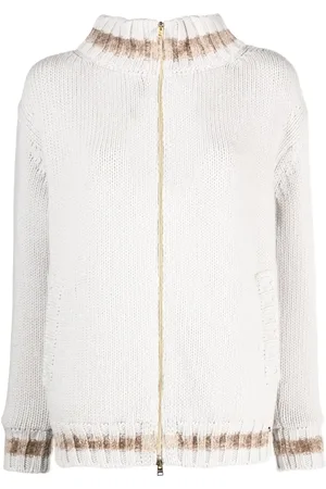 HERNO Striped wool cardigan