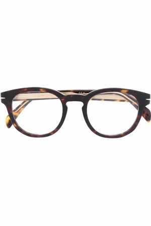 DB EYEWEAR BY DAVID BECKHAM Tortoiseshell round-frame glasses