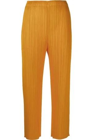 PLEATS PLEASE ISSEY MIYAKE Plissé cropped trousers