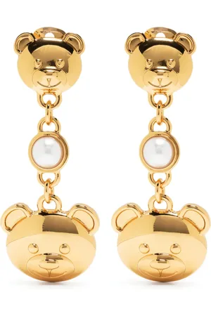 Moschino Teddy-Bear pear-embellished earrings