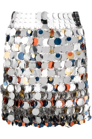 Paco rabanne Embellished chainmail miniskirt