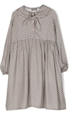 Il gufo Monogram-pattern dress