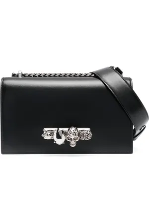 Alexander McQueen Jewelled leather shoulder bag