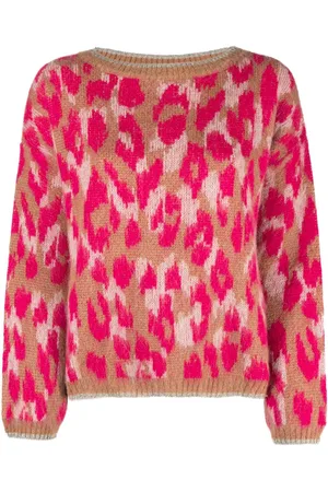 Liu Jo Leopard-print alpaca-blend jumper