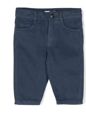 Emporio Armani Logo-plaque twill chinos