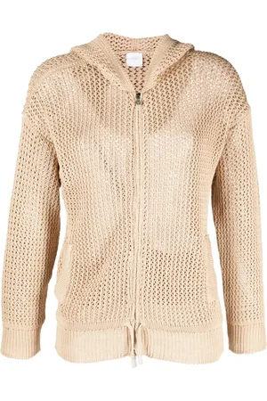 ELEVENTY Zip-up knit hooded cardigan
