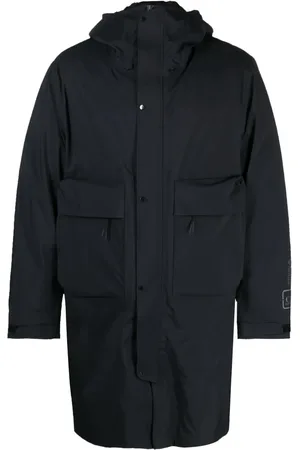 C.P. Company Logo-print layered coat