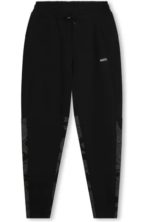 HUGO BOSS Logo-print cotton track trousers
