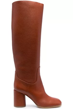 Orange tan outlet boots