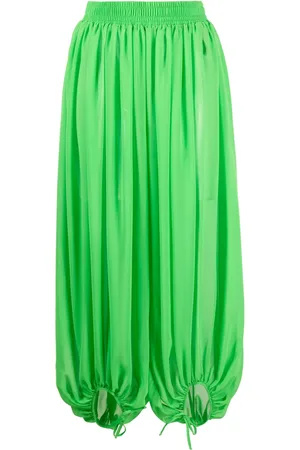Styland Pleated cropped balloon trousers
