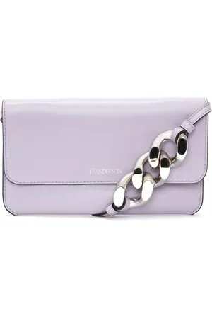 J.W.Anderson Chain-detail phone leather pouch