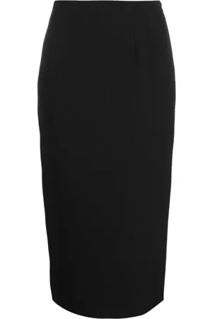 Alessandra Rich Wool-bouclé pencil skirt