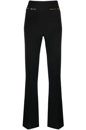 Elisabetta Franchi Chain-detail straight-leg trousers