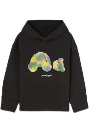 Palm Angels Bear logo-print cotton hoodie