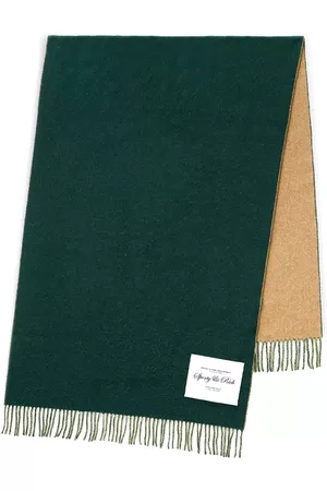 Sporty & Rich Script logo-patch scarf