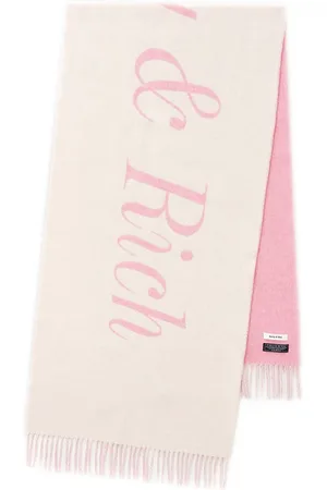 Sporty & Rich Logo-print wool-blend scarf
