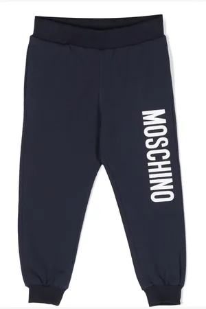 Moschino Logo-print stretch-cotton track pants