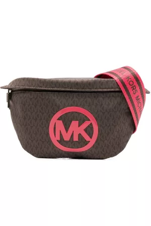 Michael Kors Kids embossed-logo Bum Bag - Black