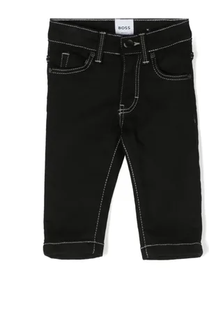 HUGO BOSS Contrast-stitching jeans