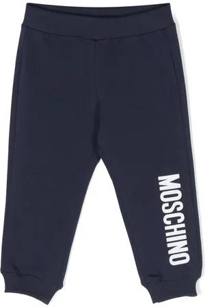 Moschino Logo-print stretch-cotton track pants