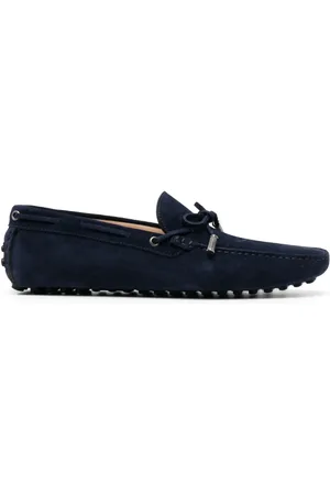 Roberto Cavalli Bow-detail suede loafers