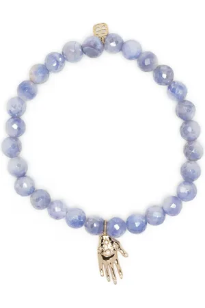 Sydney Evan 14kt yellow gold & diamond moonstone bracelet