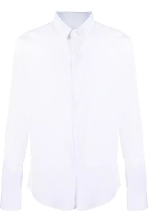 Sandro Long-sleeve cotton-blend shirt